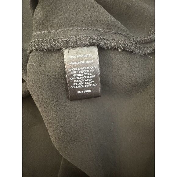 Express Women's Chiffon Split Back Tank Top Camisole Shirt Black Size Xs - Picture 4 of 4